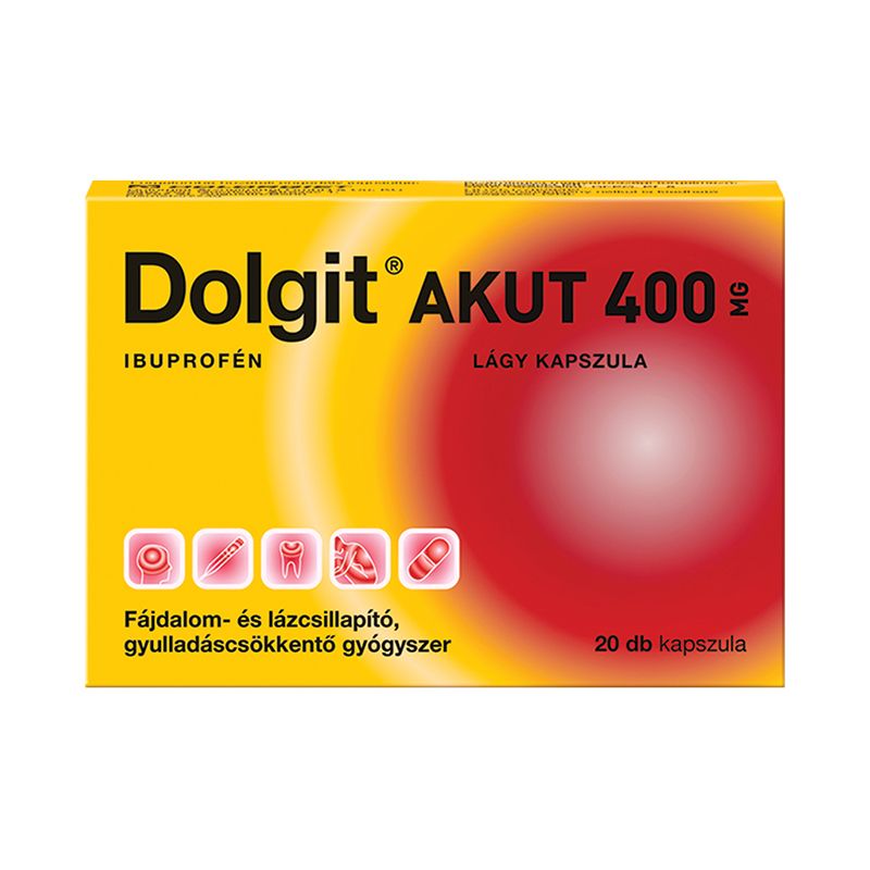 Dolgit Akut 400 mg lágy kapszula 20x