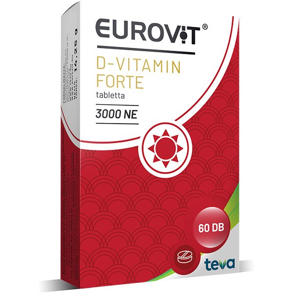 Eurovit D-vitamin Forte 3000NE D-vitamin tabletta 60x